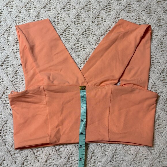 L*Space Parker Swim Top – Orange Stretch‎ Nylon Spandex – Women’s S - NWOT - Picture 4 of 6